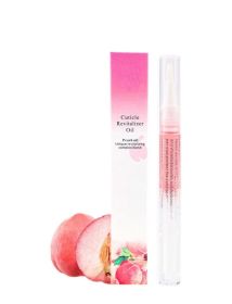 2026 Essential Nail Cuticle Oil -  Fruity Scented Nail Nourishing Pen, Moisturizing and Anti-hail-proof Nail Care Pen, Available In Lemon, Rose (Style: peach)